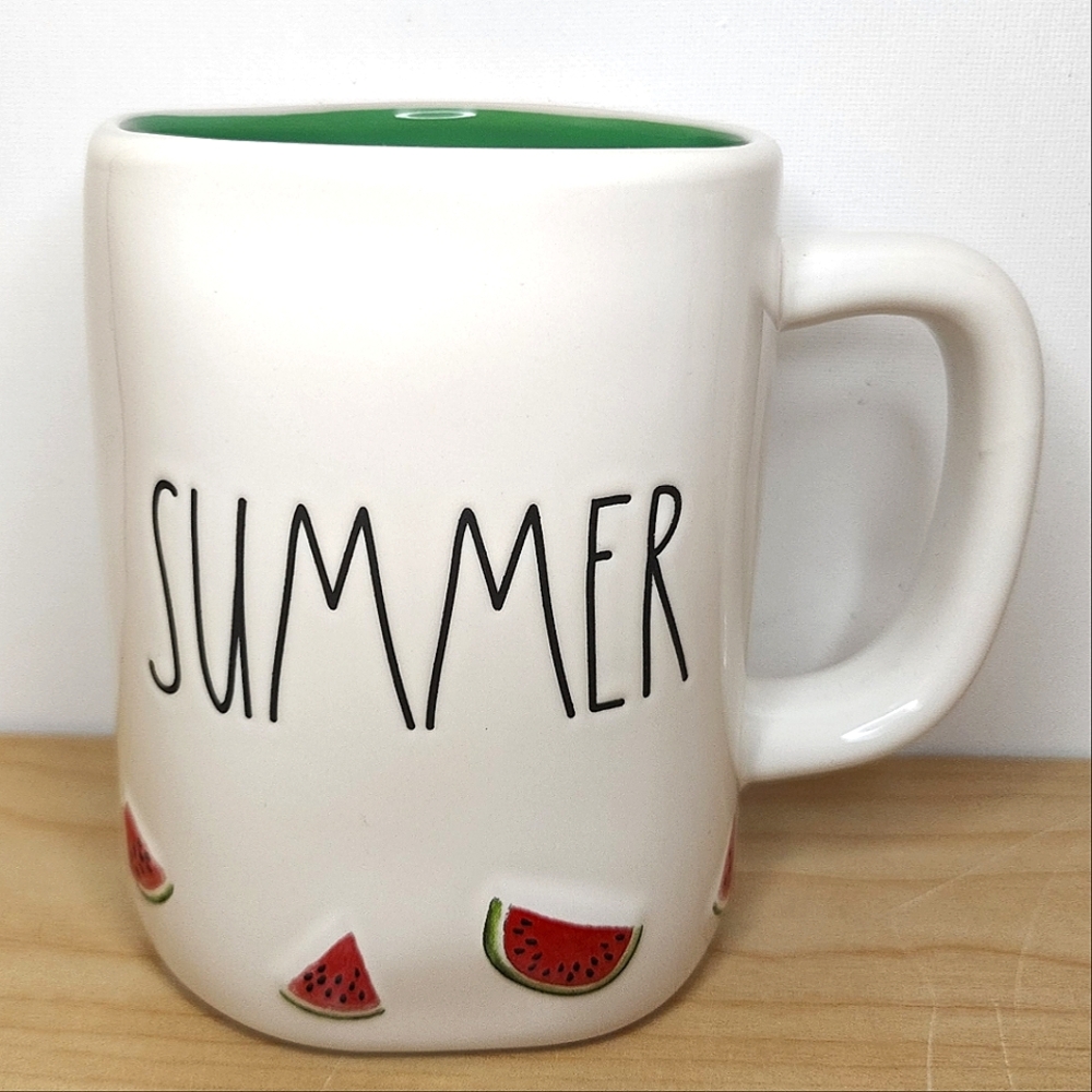 🆕️ Rae Dunn Summer Watermelon Mug with Green Interior